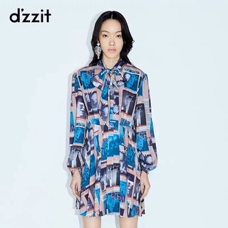 Đầm hoạ tiết lụa Dazzle