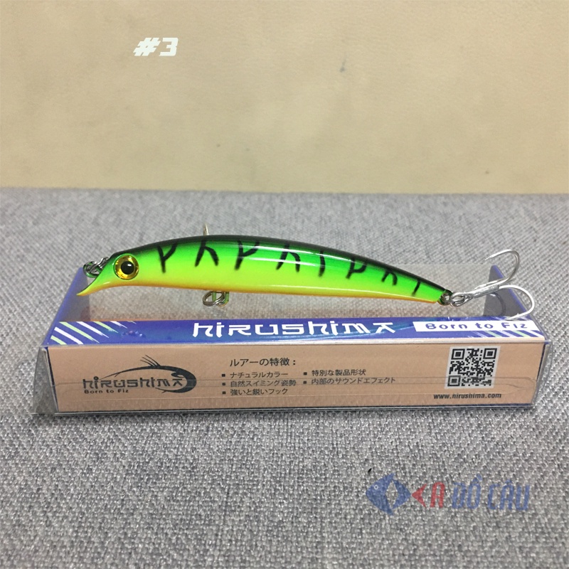 Mồi giả câu cá chẽm Minnow Lipless 95 Pro