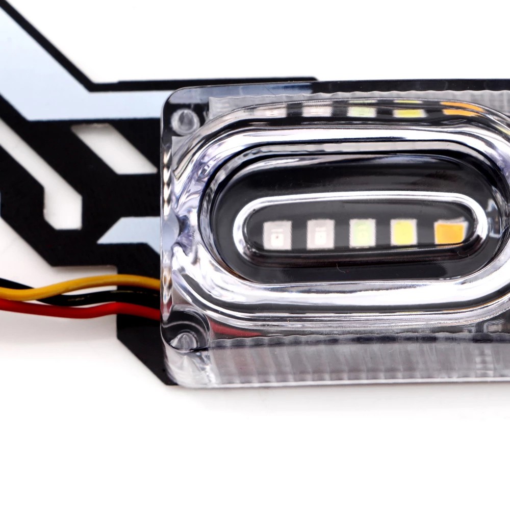 1 Đèn led rgb Nhiều Màu Sắc Gắn Biển Số Xe Hơi Xe Máy - YKD