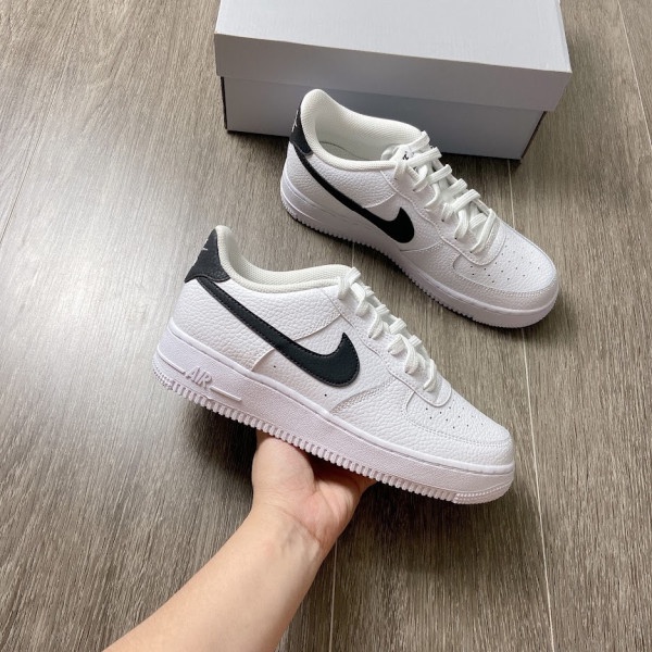 [FAKE ĐỀN X10] GIÀY NIKE AIRFORCE 1 SWOOSH ĐEN
