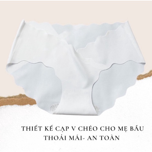 Quần Lót Bầu Su Lượn Sóng Quần Lót Nữ Không Đường May(không bầu cũng mặc được)