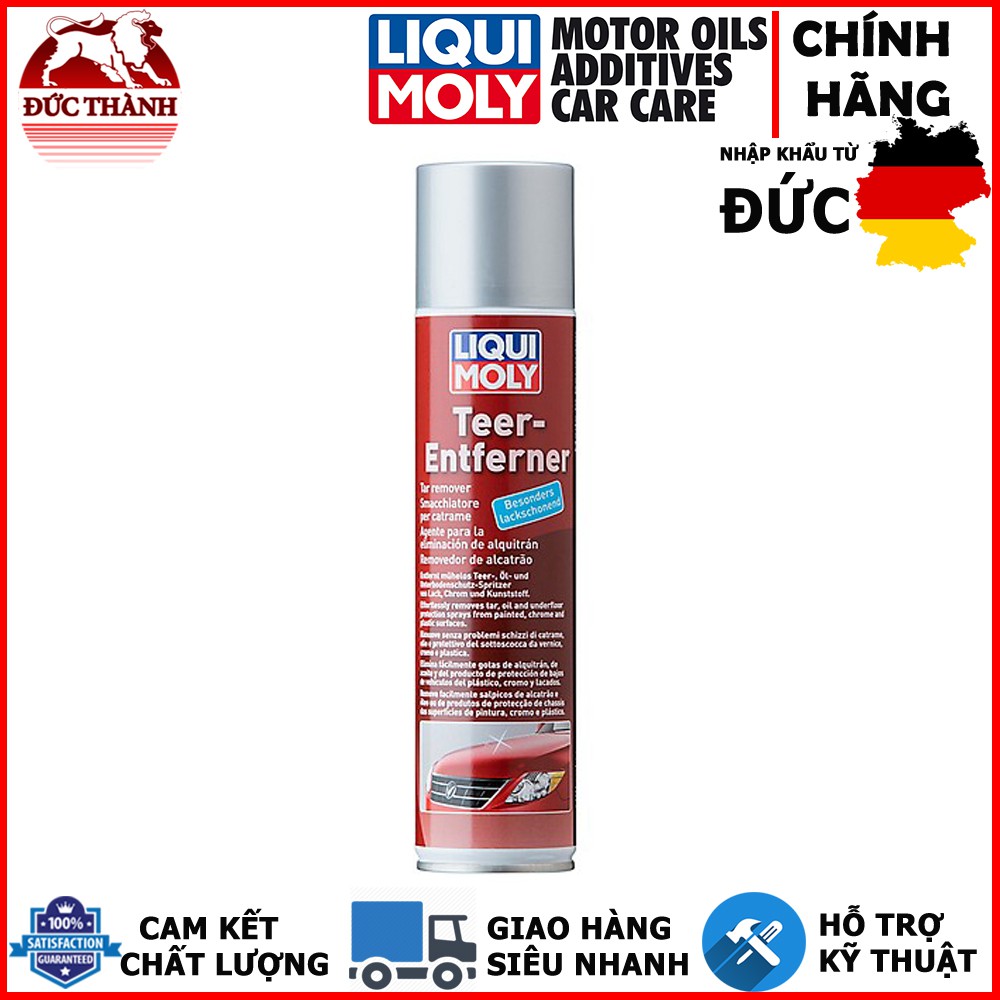 Bộ 2 Chai xịt vệ sinh nhựa đường cho xe Liqui Moly 1600 Tar Remover 400ml