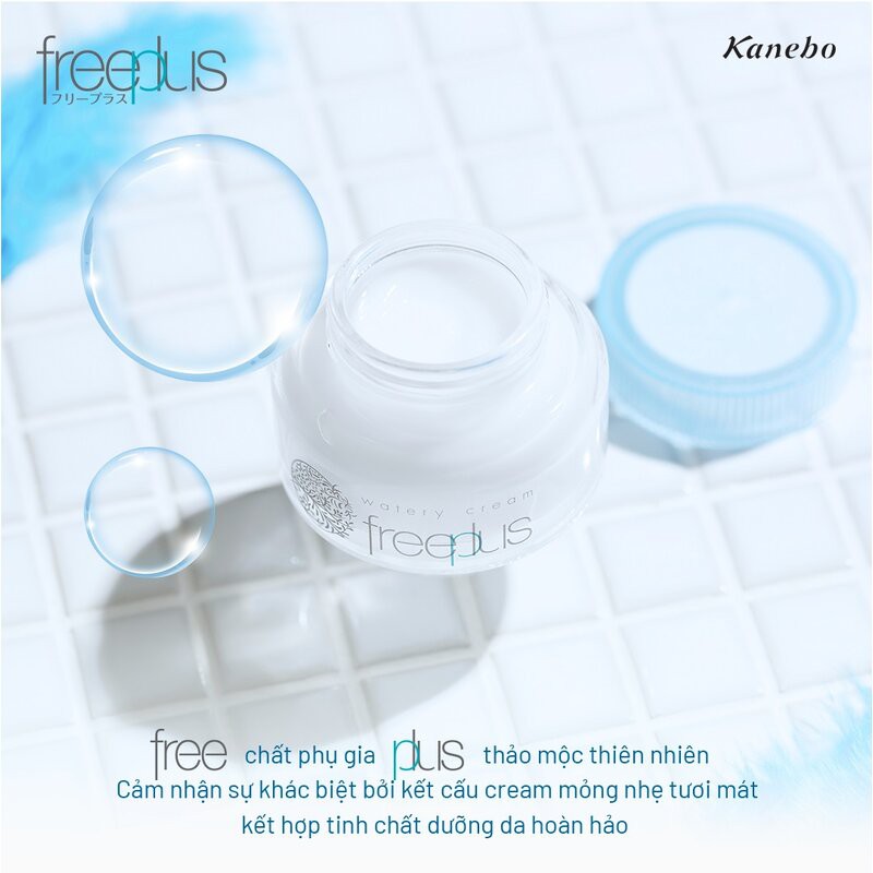 Kem Dưỡng Ẩm Freeplus Màng Nước Mỏng Nhẹ Tươi Mát Watery Cream 50g