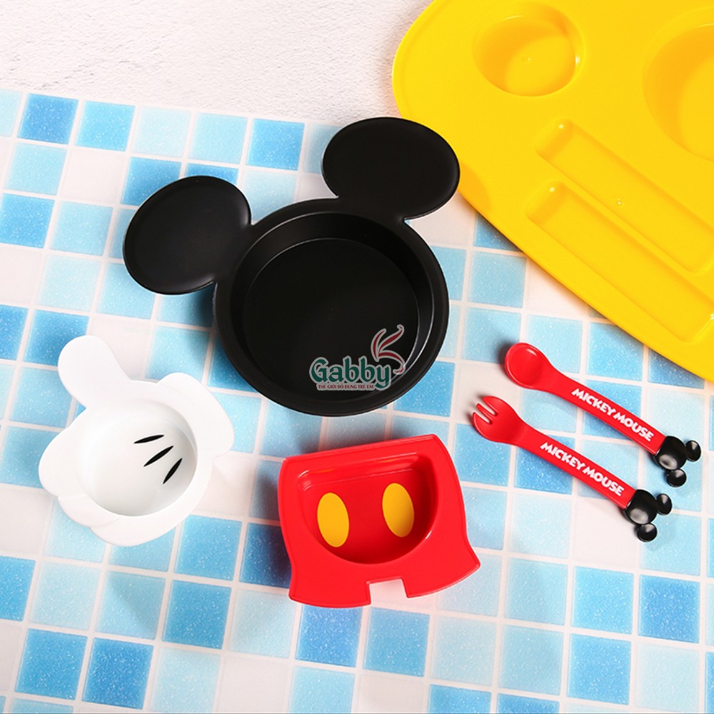 BỘ DỤNG CỤ ĂN DẶM LUNCH PLATE (Hình Mickey/ Minnie/ Pooh/ Donald)