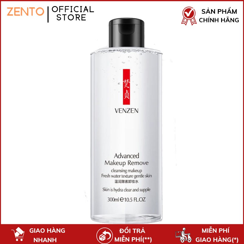 Nước tẩy trang sạch sâu dịu nhẹ cho da dầu da nhạy cảm Advenced Venzen  chính hãng Zentop