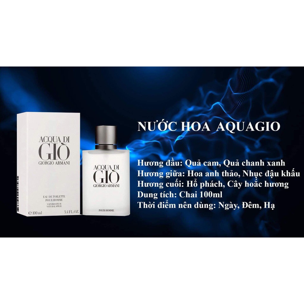 Nước Hoa Nam Armani Acqua Di Gio Pour Homme EDT 100ml