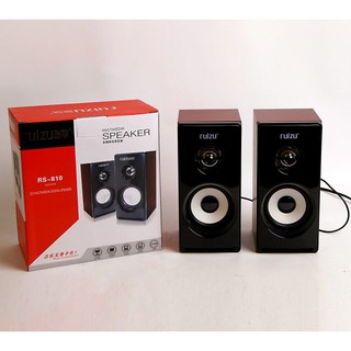 Loa vi tính 2.0 ruizu rs-810 vỏ gỗ sang trọng - hãng phân phối