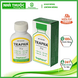 Bột khử mùi trapha khử mùi hôi chân, khử mùi hôi nách traphaco lọ 30g