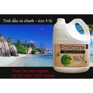 Nước Lau Sàn( 4L) bồ hòn tinh Dầu Sả Chanh Ecocare