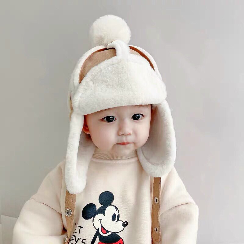 MŨ LÔNG KÈM BỊT TAI CHO BÉ CỰC ẤM , GIẢN DỊ VÀ SANG TRỌNG