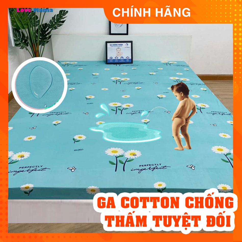 Ga chống thấm Cotton cao cấp dành cho trẻ nhỏ LoveMama