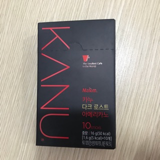 Cà phê hoà tan dark roast - americano kanu maxim 16g