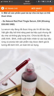Thay da sinh học RED PEEL TINGLE SERUM
