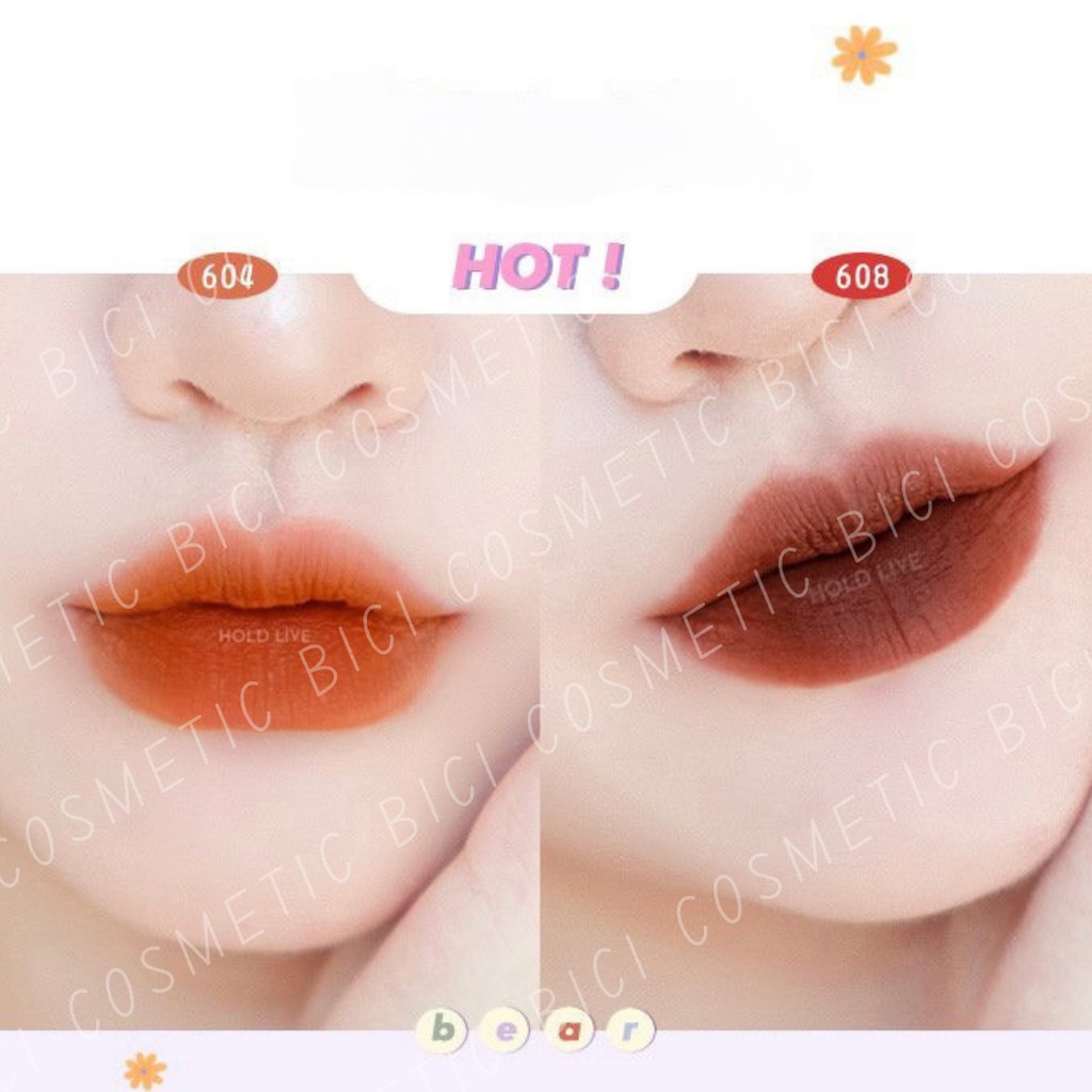 Son HOLD LIVE Tím dạng Kem Hình Gấu Maddie Bear Soft fog Lip Mud Nội Địa Trung | BigBuy360 - bigbuy360.vn
