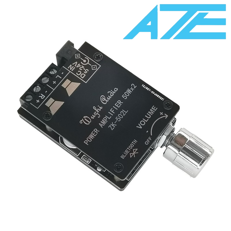 Mạch Khuếch Đại Âm Thanh Bluetooth 2*50W ZK-502L Kèm Vỏ Mica - 6F3