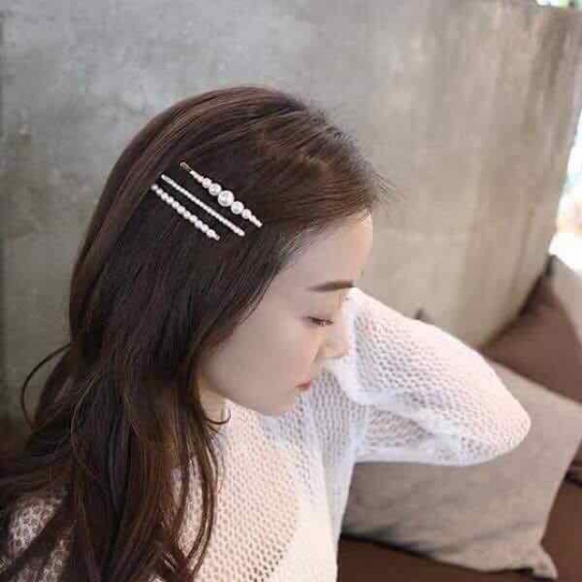 Set 5 kẹp tóc hạt châu hot nhất