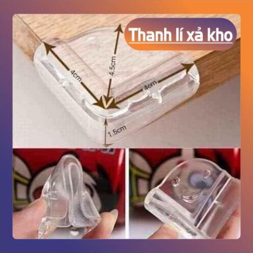 [XẢ KHO] Combo 4 bịt cạnh bàn silicon góc vuông an toàn cho trẻ nhỏ