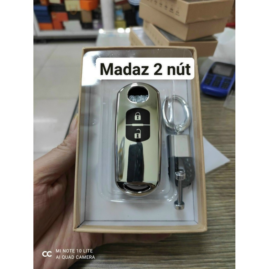 Ốp Chia Khóa Tráng Gương Xe Mazda 2,3,6 CX8, CX5 CX3 kèm móc treo