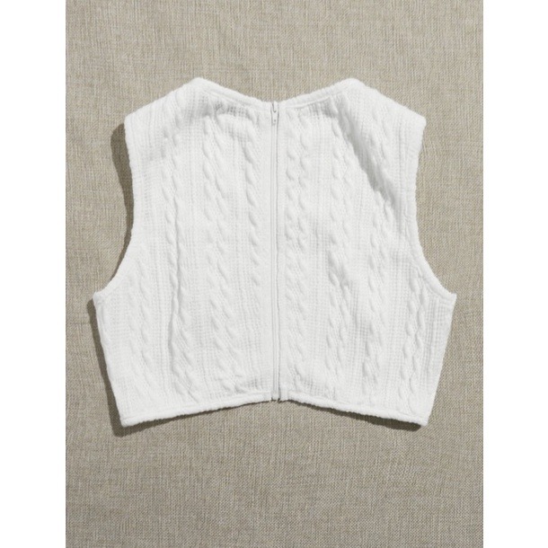 Áo tank top dáng ngắn dệt kim