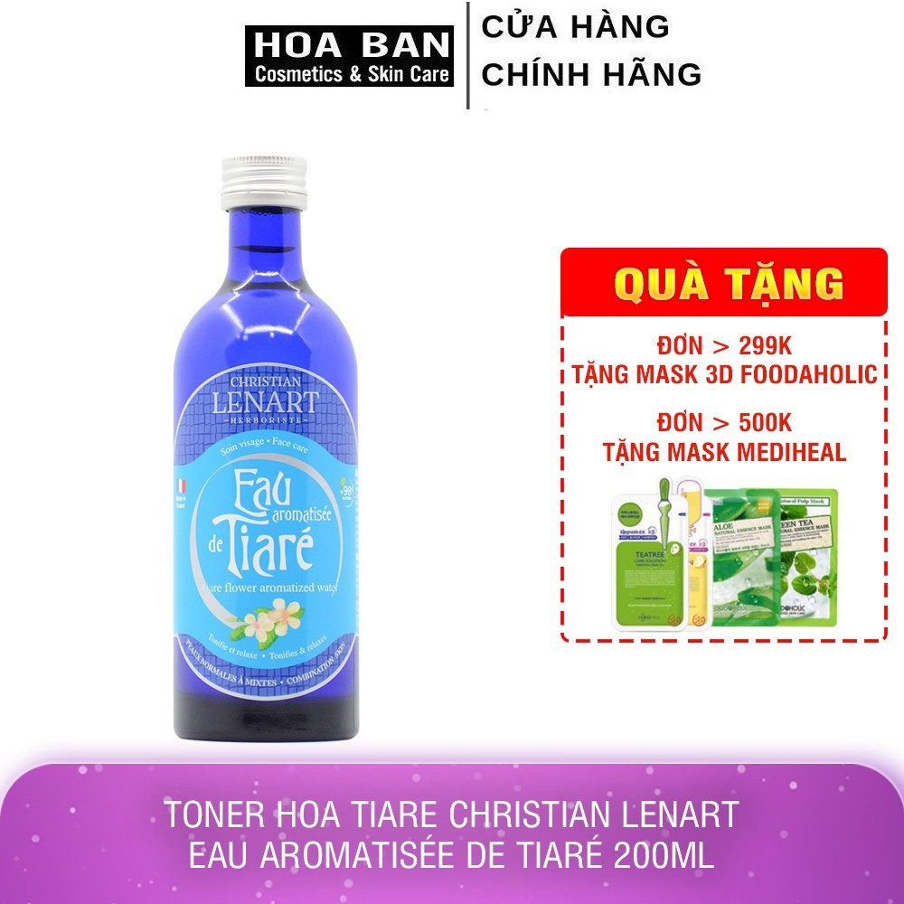 Toner Hoa Tiare Christian Lenart Eau aromatisée de Tiaré 200ml