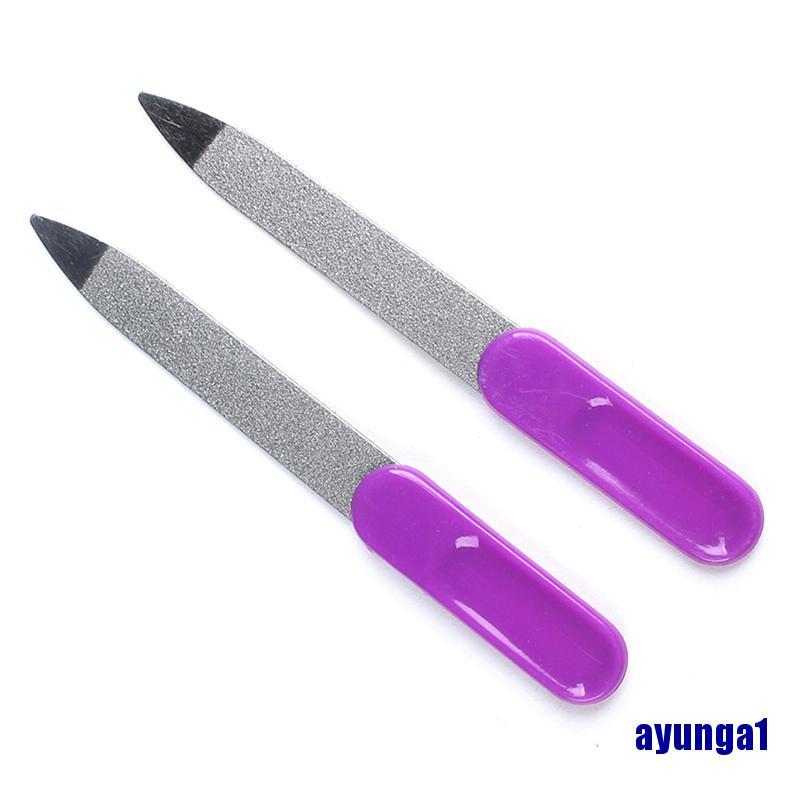 [Hàng mới về] Set 2 dũa móng tay bằng thép không gỉ