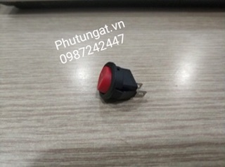 Công tắc tròn on/off đỏ 2 chân ( 1 cái )