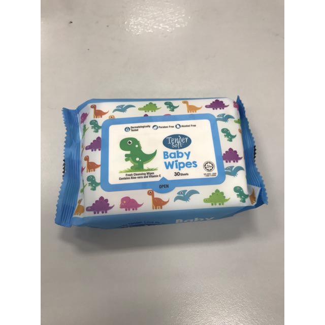 Khăn Giấy Ướt Cho Bé Tender Soft Baby Wipes - 30 tờ