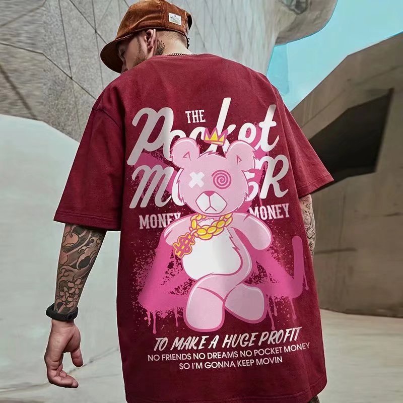 Áo Thun Nam Dáng Rộng In Hình Hoạt Hình Phong Cách Nhật Bản Thời Trang Mùa Hè Nhiều Cỡ M-8XL ​Áo Thun Ngắn Tay Oversize In Họa Tiết Cá Tính Trẻ Trung