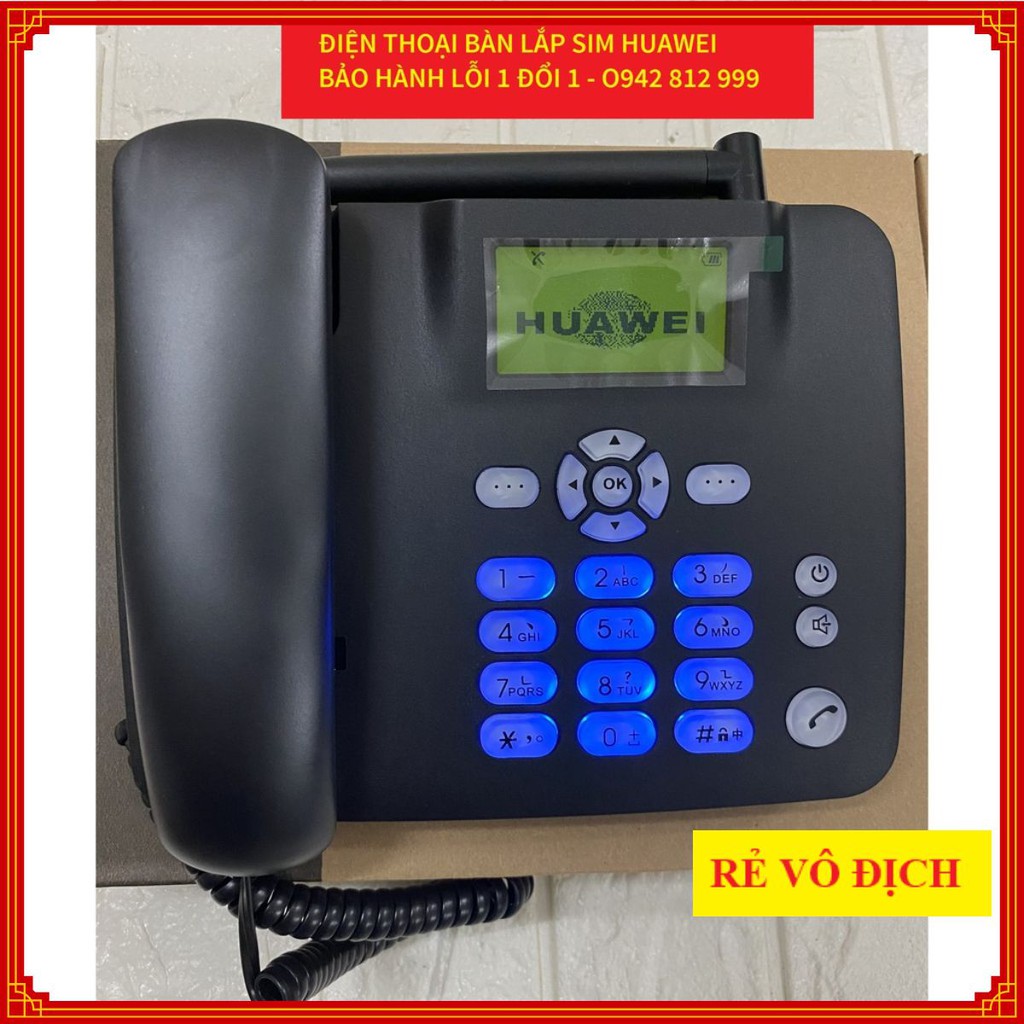 ❤️ Huawei F317 GSM ( Màu Đen ) ❤️ Máy Bàn Không Dây Lắp Sim Các Loại: VinaPhone, Viettel, Mobifone, Gphone, HomePhone