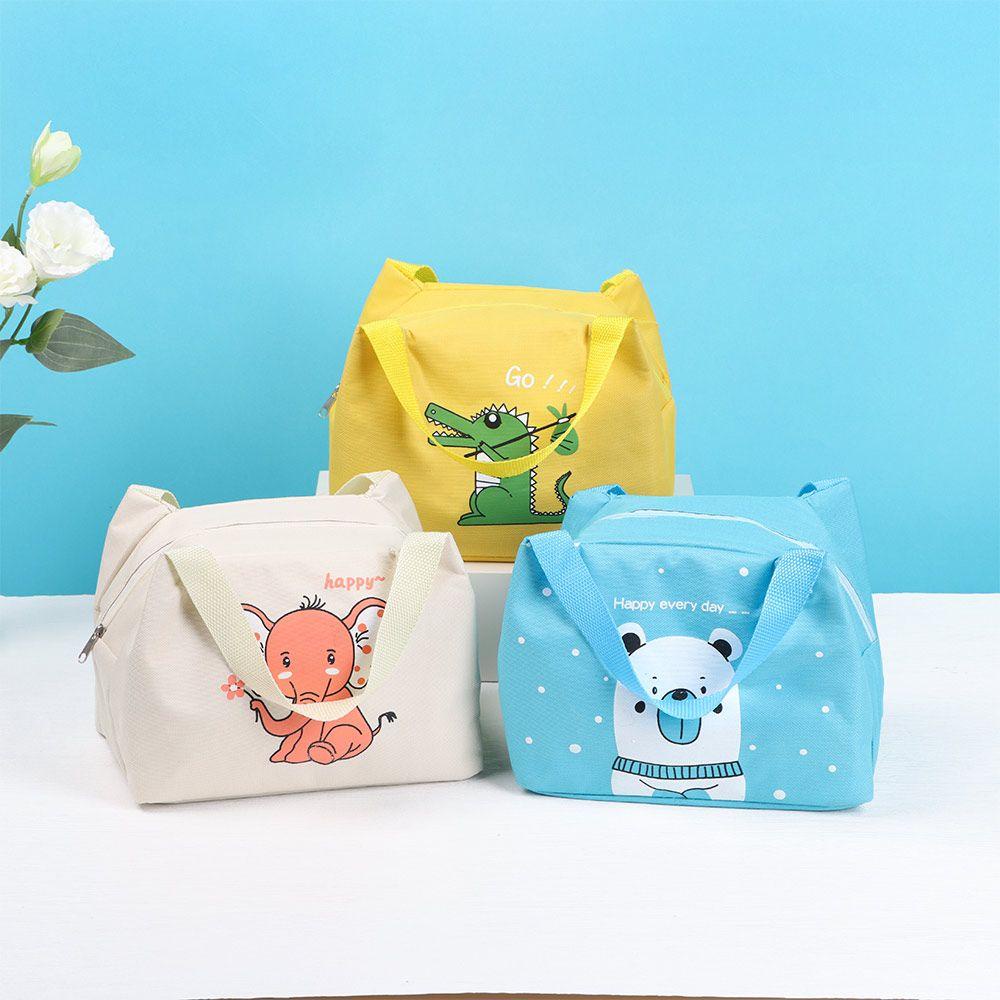 1 Túi Đựng Hộp Cơm Trưa Cách Nhiệt Họa Tiết Hoạt Hình Dễ Thương