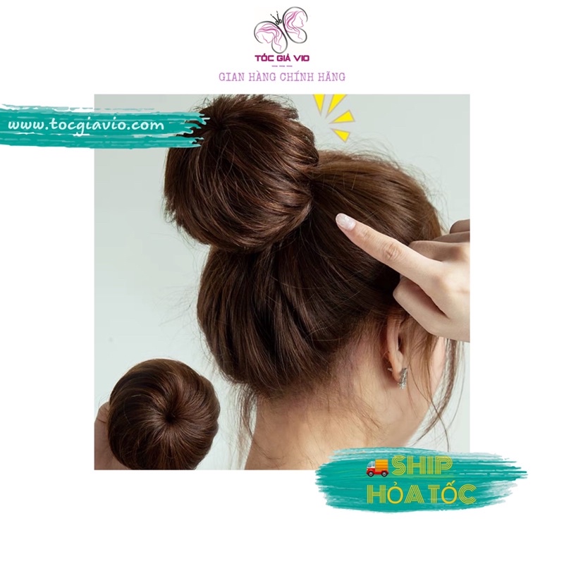 BÚI TRÒN TÓC GIẢ .