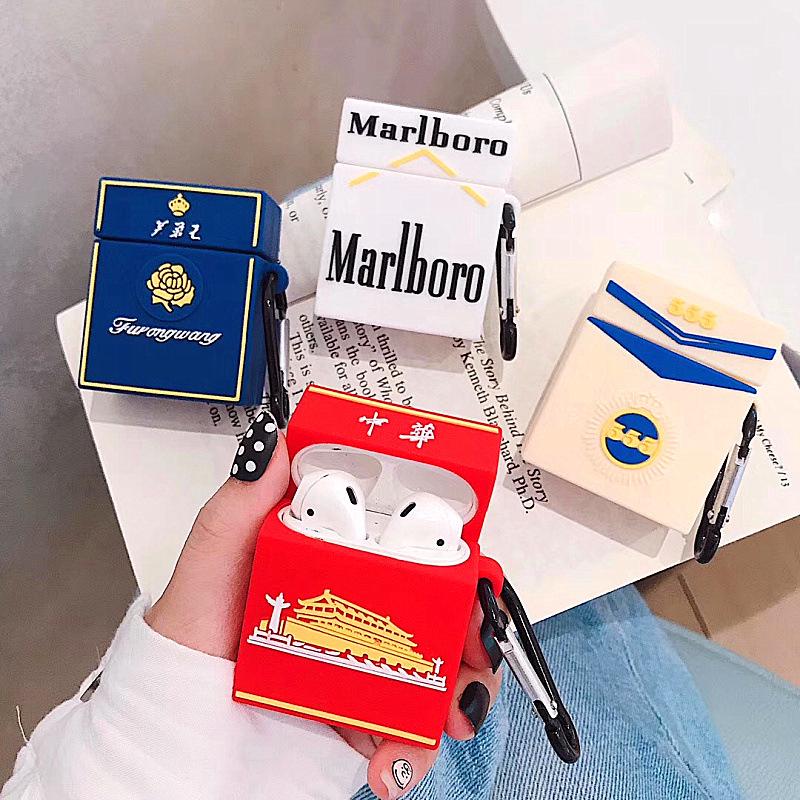 Vỏ Bảo Vệ Hộp Sạc Tai Nghe Airpods Pro 3 2 1 Hình Hộp Thuốc Lá Baoch Độc Đáo