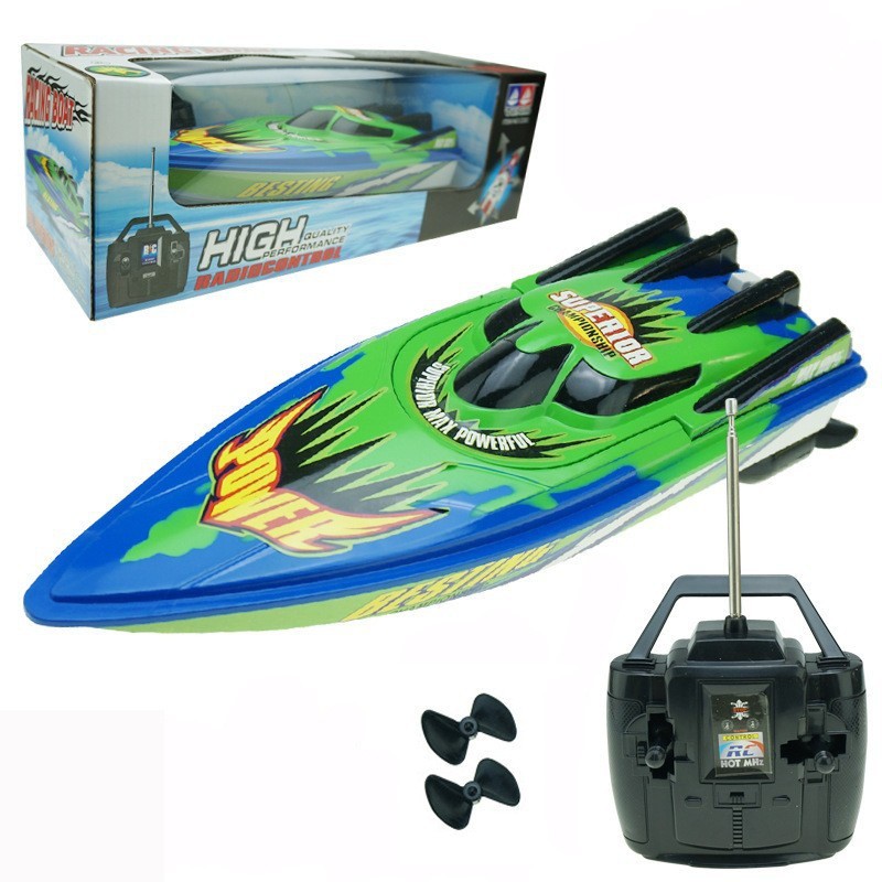 Trò Chơi Ca Nô Điều Khiển Từ Xa chạy dưới nước Racing Boat ( giao màu ngẩu nhiên )