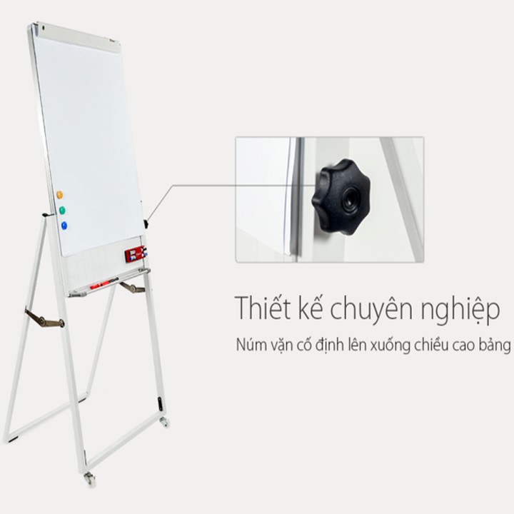 Bảng Flipchart 60x100cm Dongbu Hàn Quốc (Tặng: Bút, Lau bảng, giấy, nam châm)