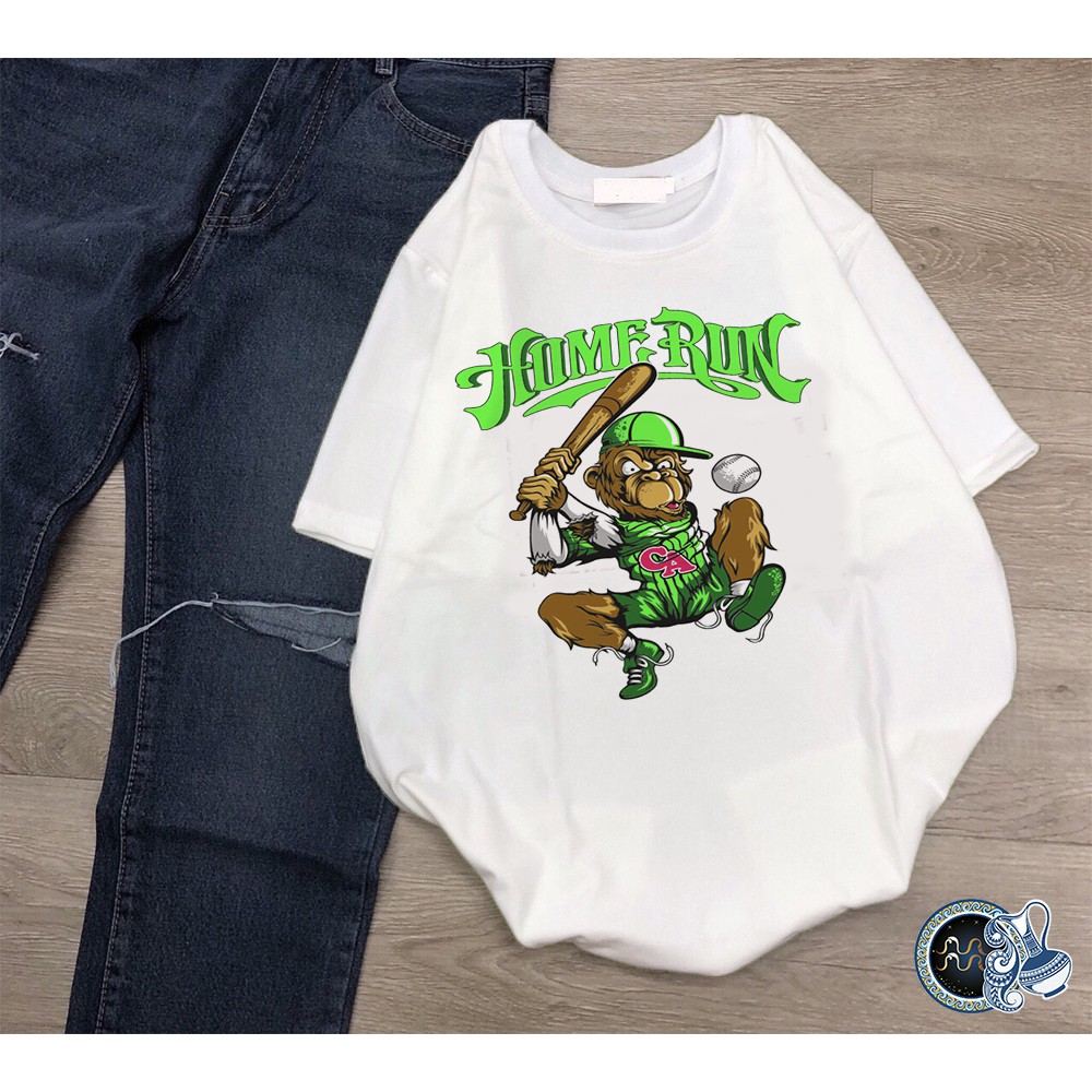 Áo thun Cotton Unisex - 12 Con Giáp - Tuổi Thân - Khỉ đường phố cá tính