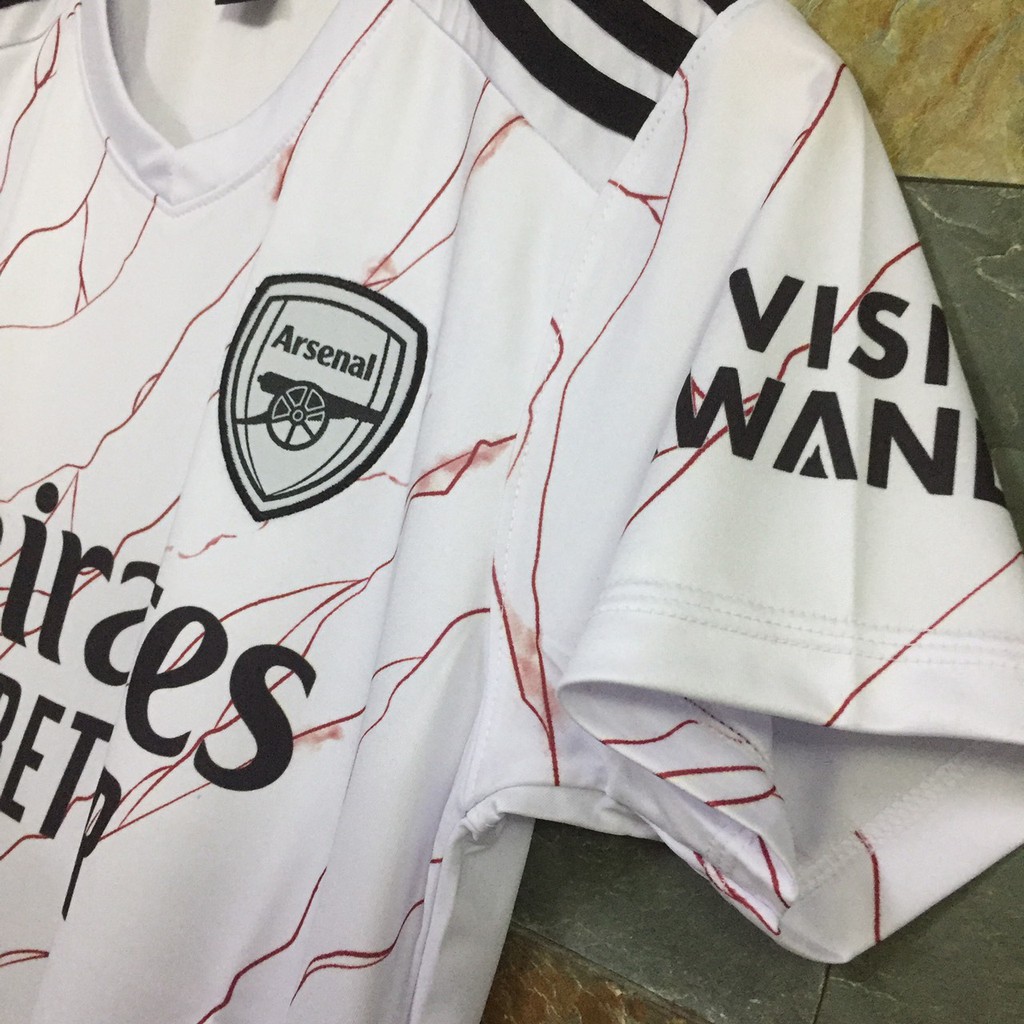 Bộ quần áo bóng đá Arsenal trắng sân khách 2021-FLG | BigBuy360 - bigbuy360.vn