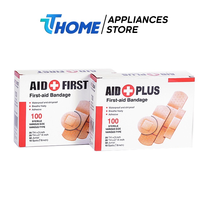 Băng gâu dán vết thương urgo hộp aid first 100 miếng TT-HOME