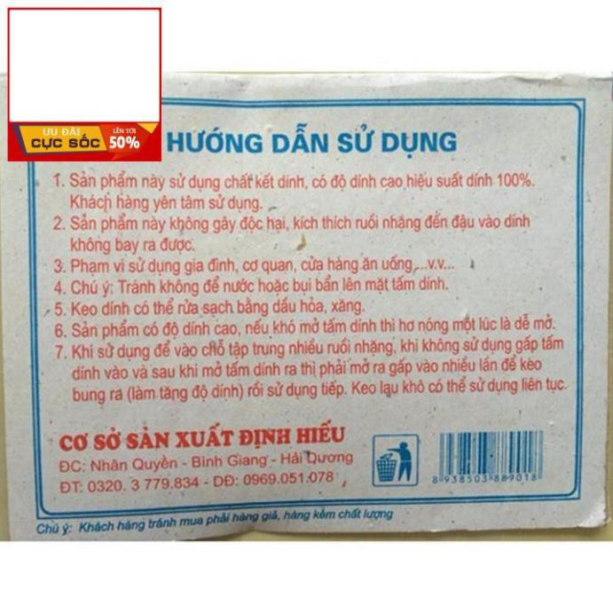 Thùng 1000 miếng keo dính ruồi (nhiều keo), bẫy ruồi, dán ruồi