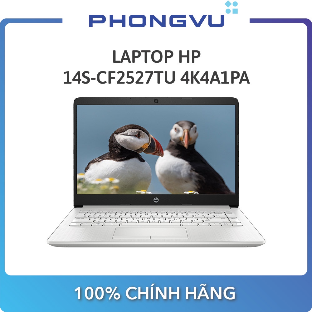 Laptop HP 14s-cf2527TU ( 14&quot; HD/i3-10110U/4GB/256GB SSD/Win 11 Home SL) - Bảo hành 12 tháng