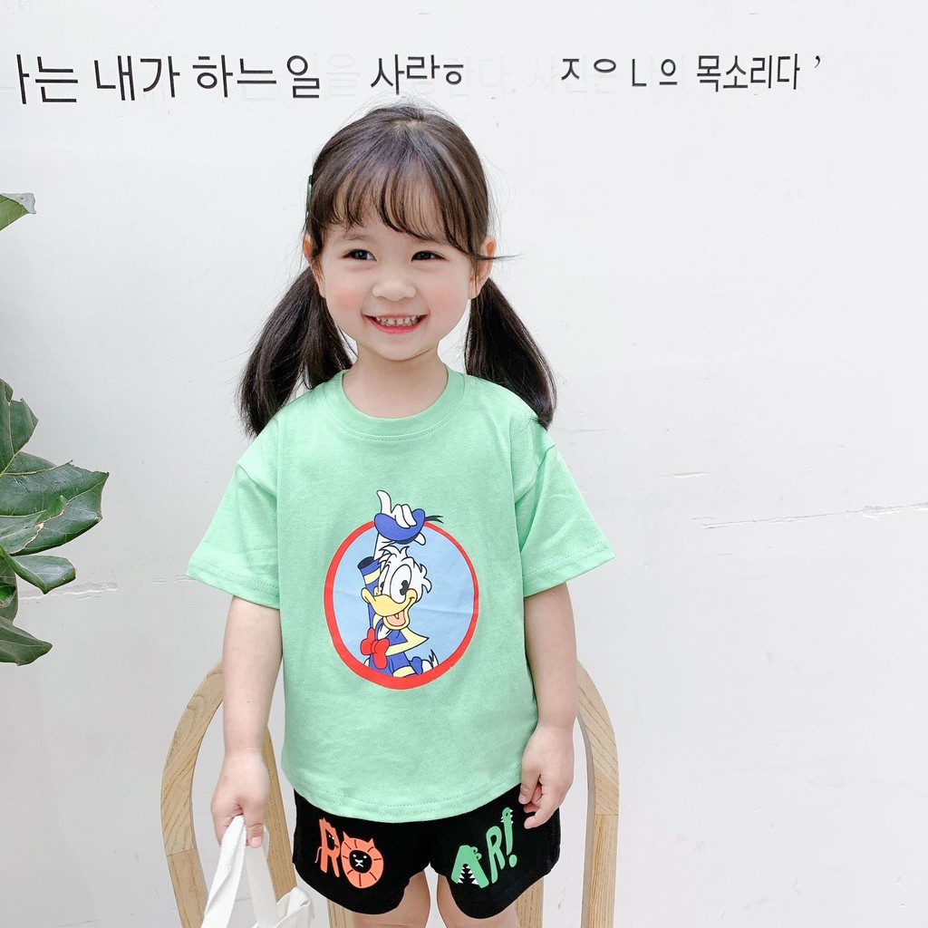 Áo Thun Coton Cho Bé Trai Bé Gái T - Shirt Phiên Bản Hàn Quốc Mầm Store