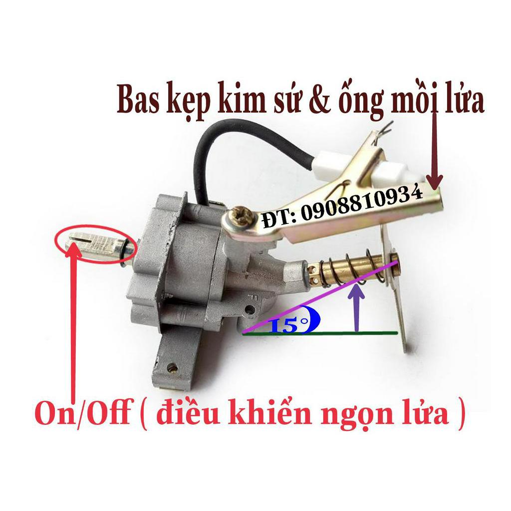 Ổ cụm chế ic đánh lửa bếp gas đôi, đơn +Tặng ron, ic đánh lửa bếp gas dương chính hãng (thông dụng)