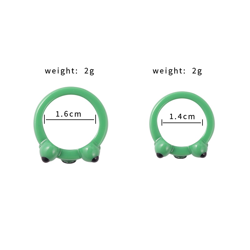 Nhẫn Đeo Tay Bằng Đất Sét Polymer Hình Chú Ếch Thời Trang Mùa Hè Cho Nữ