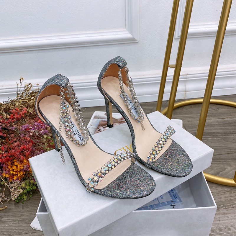 Sandal jc quai đá ngang gót nhọn spsl fullbox bill túi giấy