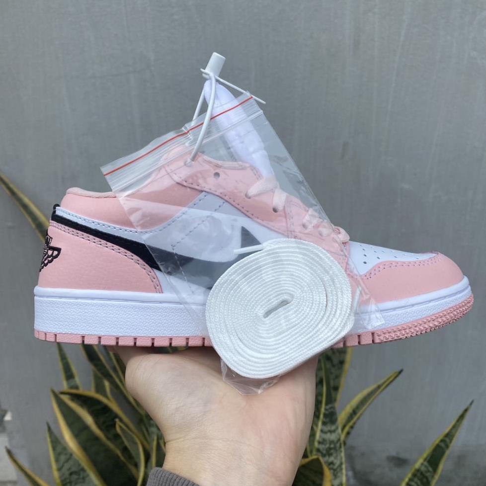 Giày Jordan hồng nữ cổ thấp, Giày Jordan 1 low màu hồng nhạt cho nữ cực xinh dễ phối đồ full phụ kiện | BigBuy360 - bigbuy360.vn