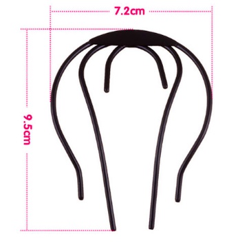 Lược chèn búi tóc dụng cụ hair feeder DIY7 đen hỗ trợ cài tóc tạo kiểu bồng đuôi ngựa búi tóc siêu xinh