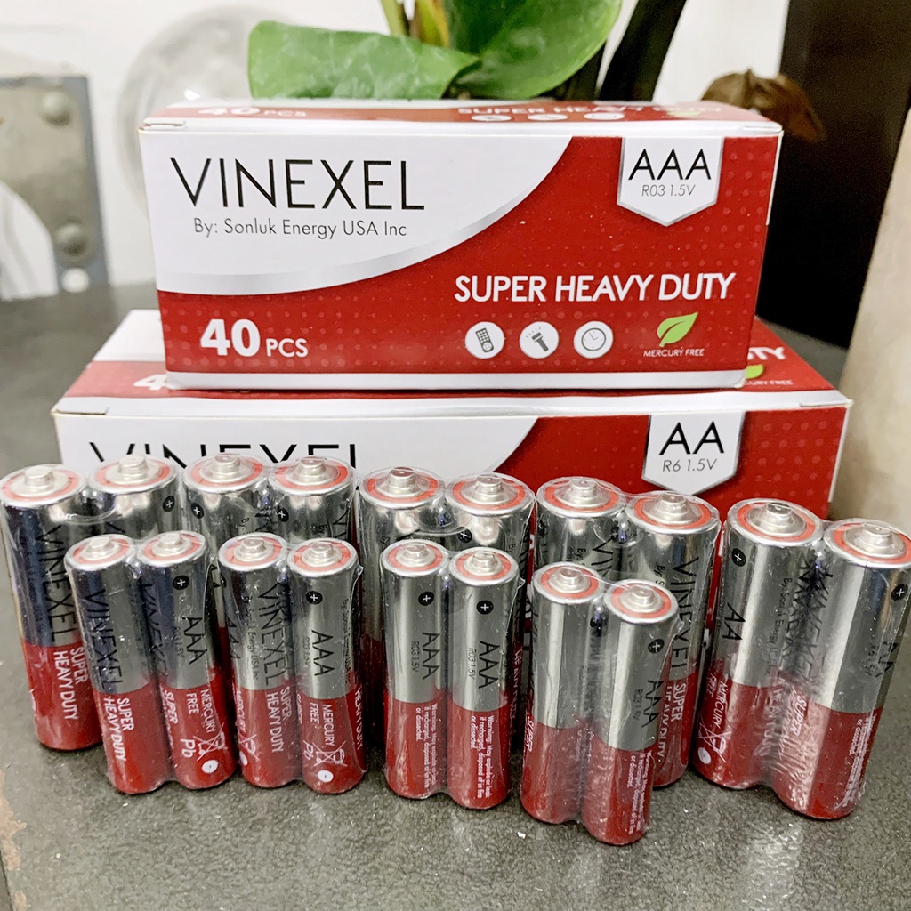 Hộp 40 viên pin AA - AAA 1,5v Vinexel VONIKO USA Chính Hãng