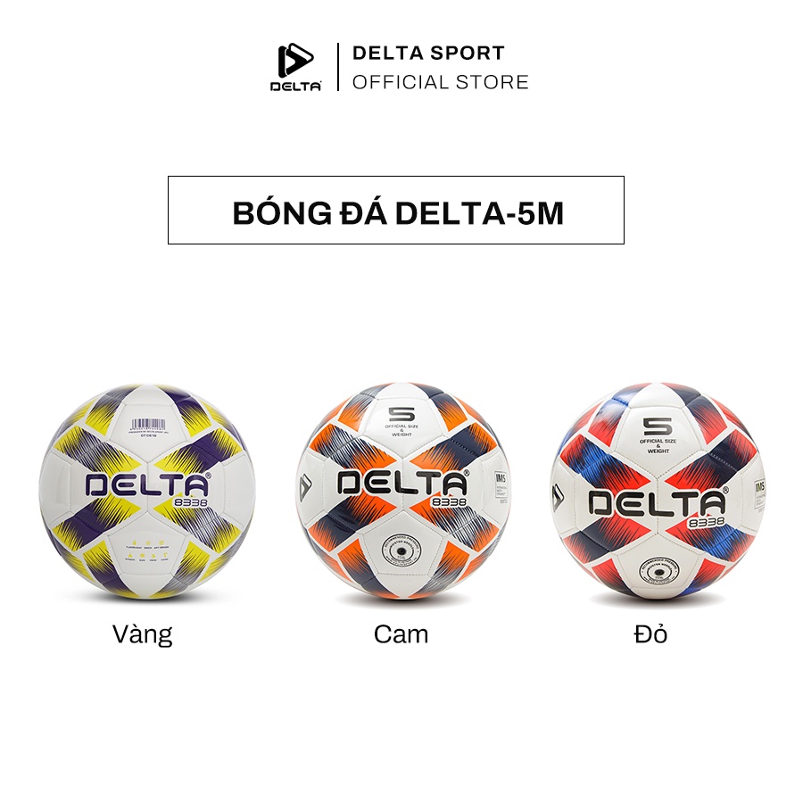 Bóng Đá DELTA 5M Size 5 Chất Liệu Da TPU Chơi Trên Sân Cỏ Nhân Tạo Sử Dụng Cho 12 Tuổi Trở Lên