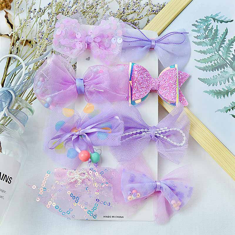 Sét 8 kẹp nơ siêu xinh thời trang giá sỉ cho bé