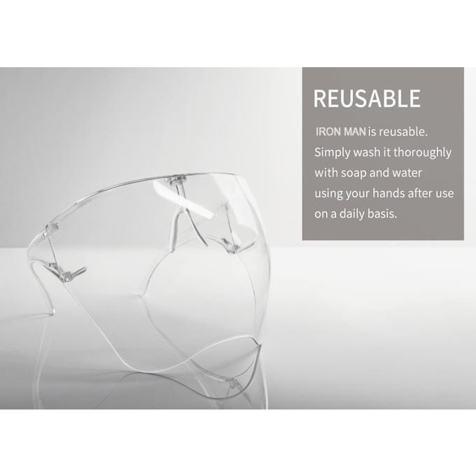 Kính che mặt chống giọt bắn nhựa cao cấp, an toàn, dễ sử dụng - khẩu trang nhựa - màn chắn thời trang