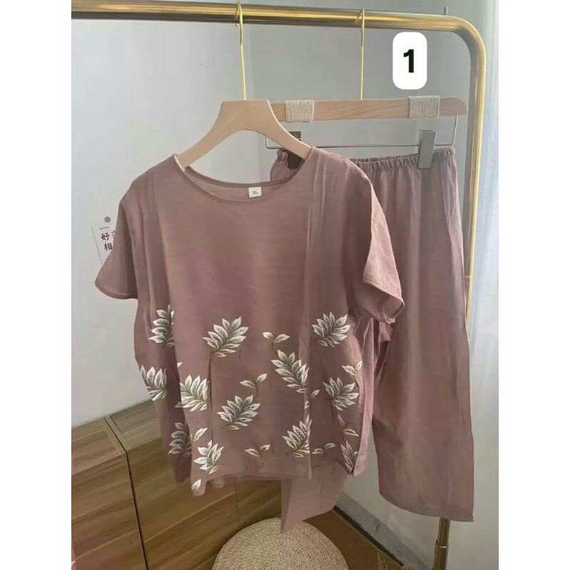 Bộ đũi hoa form rộng siêu mát cho mẹ và bà